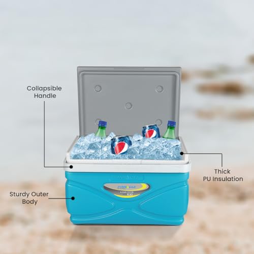 Picnic-Cooler--45-Liter-Hard-Cooler--Coolbox-Keeps-Contents-Cool-for-48-Hours--BPA-Free-Outdoor-Cooler--Portable-Cooler-for-Picnics-Grill-Camping-Orange