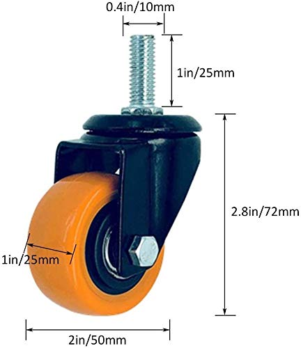 Roulettes pivotantes doubles roulements pour stabiliser les établis - 3