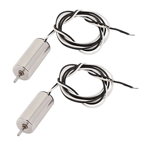 DealMux 2 unidades DC 1,5-6 V 50000 RPM elétrico sem núcleo mini aeromodelismo Tail motor 6 x 14 mm para brinquedos de bricolage