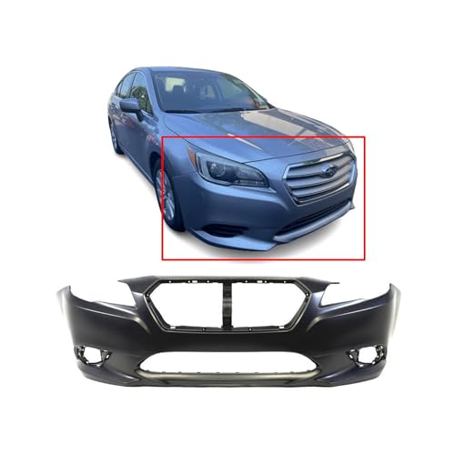 Image of FitParts Compatible with Subaru Legacy 2015-2017 Front Bumper Cover | Primed, With Fog Light Holes, Without Parking Sensor Holes, Sedan, Ready to Paint, OEM 57704AL00A, SU1000178