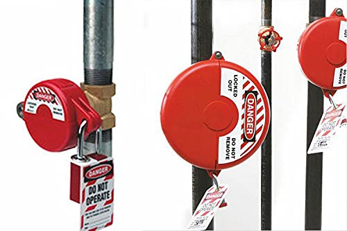 Miniatura 7 de SAWISPHY Bloqueo de válvula de compuerta de 1 a 2-12 pulgadas con dispositivo de bloqueo de candado de seguridad para gas grifo de agua y cerraduras