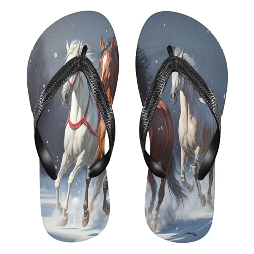 STAYTOP Running Horse Flip Flops Sandals of Men's & Women's,Sandals Beach Slippers Shower Slides