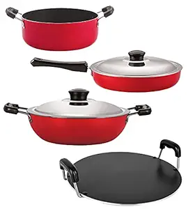 Nirlon nonstick Aluminium Utensils Set of 4 Pieces for Kitchen (FP12_DKD(J)_RT_CS24)