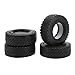 RC Rubber Tires, 4Pcs 1.55 Inch Soft Rubber Wheel Tires for CC01 LC70 LC80 1/18 Air UTB18