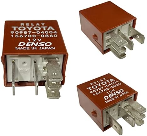 501 Parts 2 Pack Genuine OEM Multi-Purpose Relay Compatible with Toyota/Denso 90987-04004, 156700-0860, 90084-98032