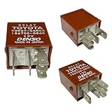 501 Parts 2 Pack Genuine OEM Multi-Purpose Relay Compatible with Toyota/Denso 90987-04004, 156700-08