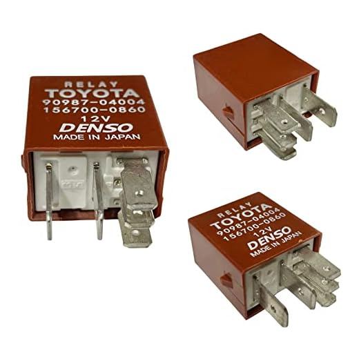 501 Parts 2 Pack Genuine OEM Multi-Purpose Relay Compatible with Toyota/Denso 90987-04004, 156700-0860, 90084-98032