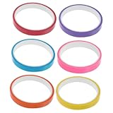 DOITOOL 6 Rouleaux Ruban Adhésif Coloré Stress Tapes Décoratifs pour Relaxation Matéri...