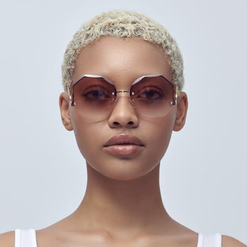 Mad Shade Sunglasses for Men & Women, Luxurious Octagon Gradient Glasses with Gold Frame, Trendy Summer Eyewear with UV400 Protection3