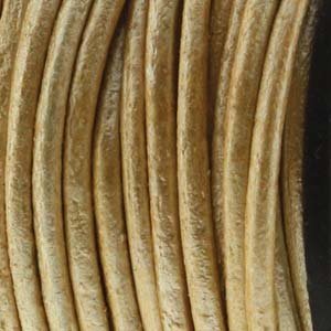 The Beadsmith Leather Cord â€“ Metallic Gold â€“ 1.5mm Spool â€“ 25 Yards/22.86 Meters â€“ Indian Leather Thong Ideal for Braiding, Beading, Necklaces, Fine Lacing, Hair Accessories & DIY Jewelry Making