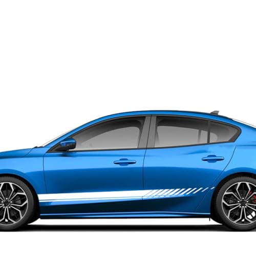 Autocollants à rayures latérales de voiture Ford masquer rayures bas de caisse - 5