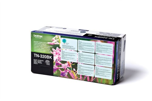Brother TN320BK   negro   original   cartucho de tóner