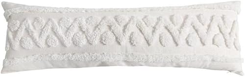 Miniatura 4 de Funda de almohada geométrica moderna, acogedora funda de almohada con borlas, funda de almohada tejida copetuda, funda de cojín lumbar bohemia