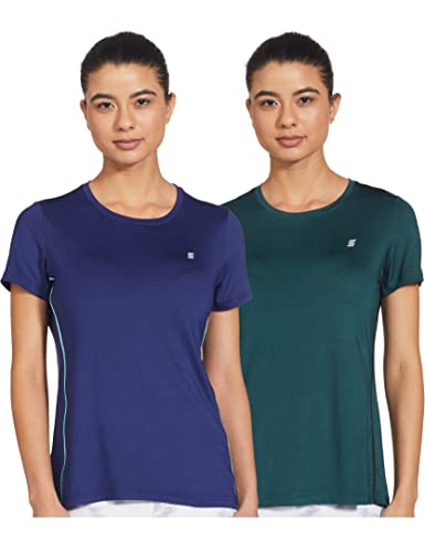 Image of Amazon Brand - Symactive Women T-Shirt (Pack of 2)