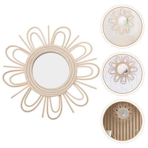 Miroir rotin tressé pour salon et chambre créant une ambiance artistique - 7