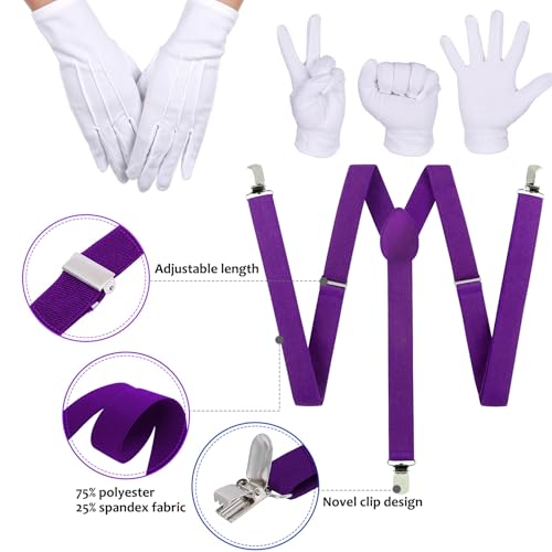 iZoeL Rotes Brothers Kostüm Accessories Gelbe Bros Mütze Hut Schnurrbart Handschuhe Knöpfe Hosenträger Herren Damen Faschingkostüme Karneval Halloween Cosplay Mottoparty Kostüm