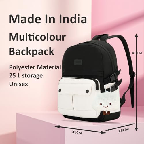 Image of Tinytot 30 Litre Japanese Korean Style School Bag Water-Resistant Laptop & Travel Backpack - Unisex Large 18 Inches Multipurpose Student Backpack for Boys & Girls, Men & Women