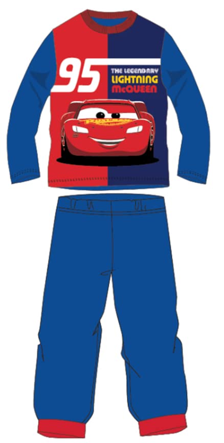 Disney Pyjama coton Cars garçon, bleu, 4 ans