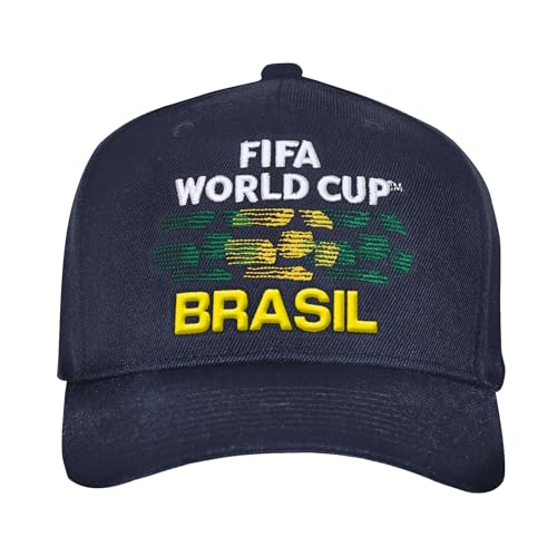Outerstuff FIFA World Cup 2026 Pro Crown Snapback Embroidered Baseball Hat Brazil One Size