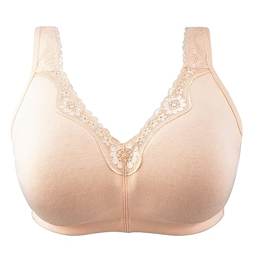 Image of sheroine Plus Size Soft Cotton Wirefree Ultrathin Unpadded Bra