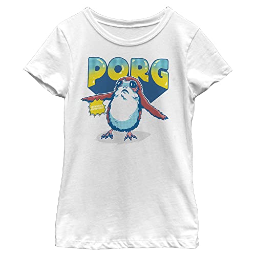 T-shirt fille Porg Star Wars pour l'école et le quotidien