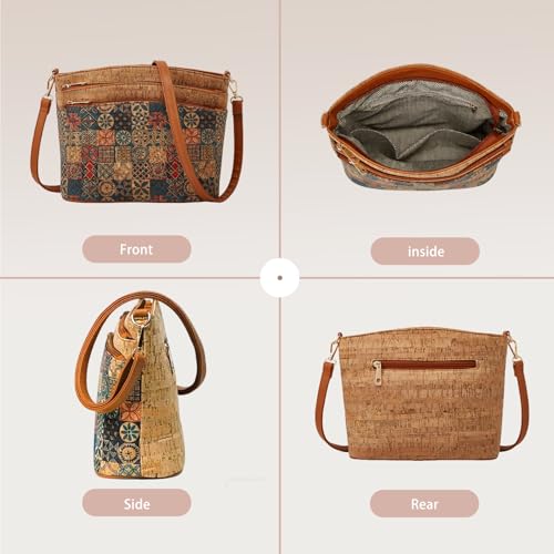 Bolso bandolera de mujer estilo bohemio con estampado étnico miniatura 6