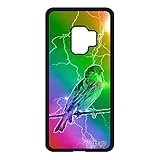 utaupia Coque Antichoc pour Samsung Galaxy S9 Silicone Oiseau Multicolore Petit Telephone Noir Moineau Eclair Nature Animal Animaux Pas Cher
