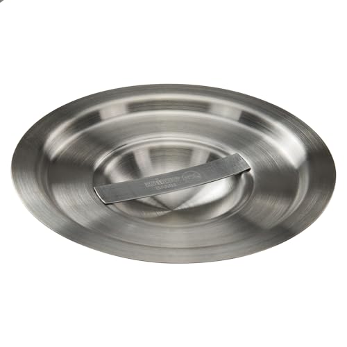 Winco 2 Quart Heavy-Duty Stainless Steel Bain Marie Cover for Winco BAMN-2