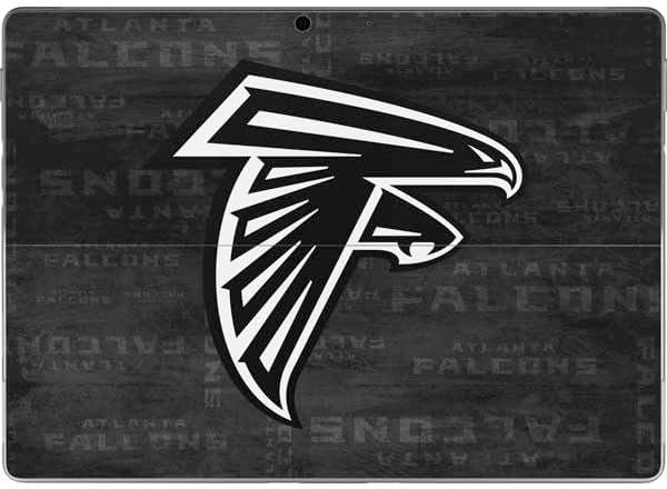Skinit Decal Tablet Skin Compatible with Surface Pro 9 - Officially Licensed NFL Atlanta Falcons Black & White Design