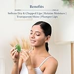 Blue Nectar Herbal Ayurvedic Lip Balm with Green Apple Vitamin C & Organic Ghee for Dry Lips | Hydrating Lip Gloss with Clean Ingredients (0.35 oz, 10 herbs) - Image 3