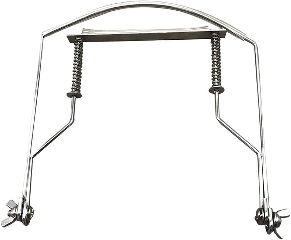 Instruments Parts Harmonica Neck Holder 10 Holes Blues Harp Mouth Organ Stand Harmonic Rack, Silver