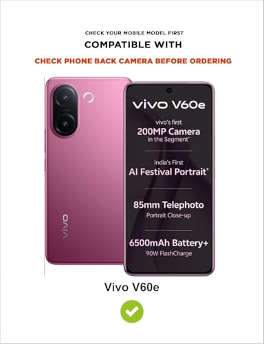 Image of COVERBLACK Cases Genuine Leather Inside Back TPU Wallet Button | Magnetic Stand Dual Layer Flip Cover Compatible for Vivo V2513 / Vivo V60e - Brown