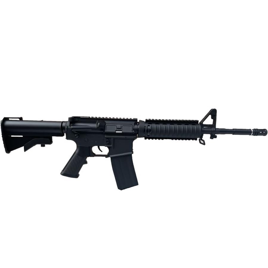 Carabina Huntsman Arms M4 RIS Tactical (4,5mm) | Pack Que Incluye: Rifle Tipo metralleta semiautomática de Aire comprimido + CO2 + balines (Bolas de Acero BB's)