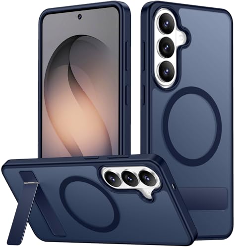 Image of SPIDERCASE Magnetic for Samsung Galaxy S26 Plus Case, with [3 Stand Ways][ Military Grade Drop Protection] with Invisible Stand Shockproof Slim Case for Samsung Galaxy S26 Plus 6.7 inch, Blue