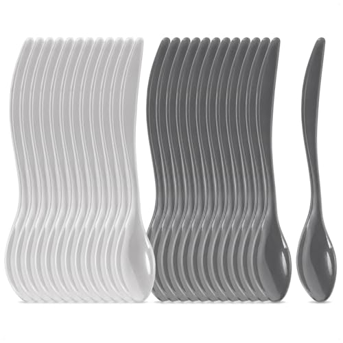 com-four® 24x cucchiaini uovo plastica riutilizzabili senza BPA cucchiai