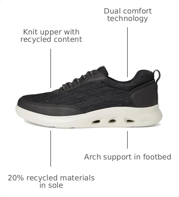 Image of Nunn Bush Ponte Knit Moc Toe Sneakers Hybrid Oxford Casual Lightweight Athletic Style Lace Up