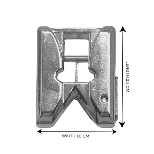 Image of ZENITH Fringe Pressure Foot Snap on Type for Automatic Electric Low Shank Sewing Machines Suitable for Usha Janome Brother Singer etc Steel Finish (Fringe)