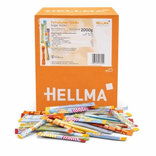 HELLMA Sticks de sucre fin 4g Bte 500