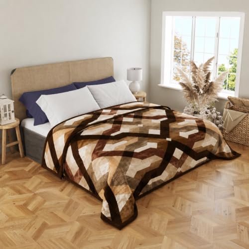 Image of Double Bed Blanket Kambal Heavy Blanket | Perfect for Winters | 220 CM X 275 CM | 3.0 Kg