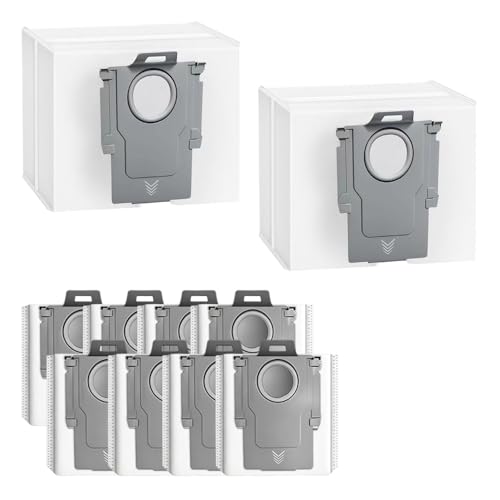 10 piezas bolsa de polvo para Roborock Q5+/Q5 Max+/Q5 Pro+/Q5 DuoRoller+/Q7+/Q7 Max+/Q7 L5+/Q7 M5+/Q8 Max+/Q10 S5+/Q10 X5+, bolsa de aspirador 3L grande capacidad