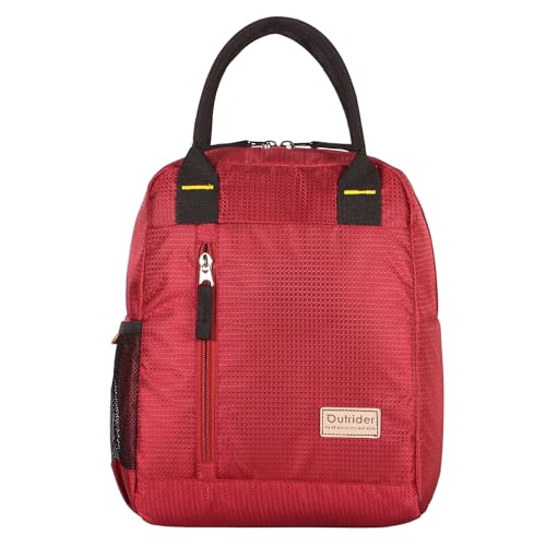 Image of Outrider Polyester Jumbo Lunch Bag,Lunch Bag for Office Men, Women and Kids, Quality Tiffin Bag for School, Picnic, Work, Carry Bag for Lunch Box,12 litres, Multicolor