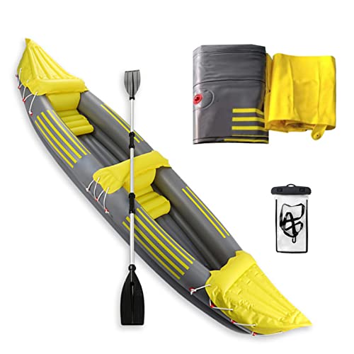 Buy 2 Person Inflatable Kayak Inflatable Boat Canoe,Yellow Professional