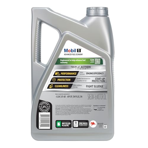 Mobil 1 0W-16 Advanced Fuel Economy, 5Qt