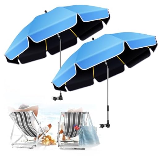 Best sea fishing umbrella Adjustable 360° Beach Chair Umbrella