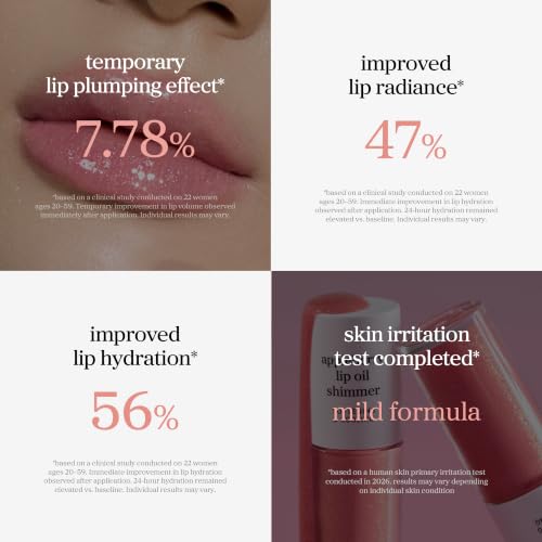 Image of NOONI Appleberry Lip Oil Shimmer - Plumping Tinted Glossy Lip Oil
