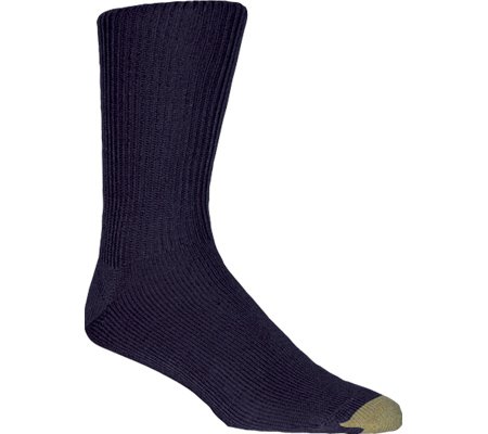 Gold Toe Men's Fluffies,Navy,US 10-13 R