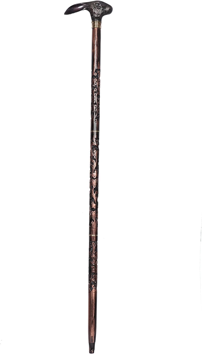 Rare Antique Cane Walking Stick With Rabbit Head Designer Premium Wooden Carved Walking Cane, Carved Cane Beautifull Cane Walking Handle Wooden Cane Stick For Men, Women, Elderly People