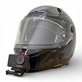 Action Cam Chin Mount per caschi da moto | Misura perfetta per caschi oltre 80+ (singolo (solo base), Nolan X-804 RS)