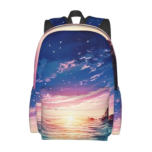 Travel Backpack for Women Men Night ocean Casual Daypack Large Capacity Nurse Bag2