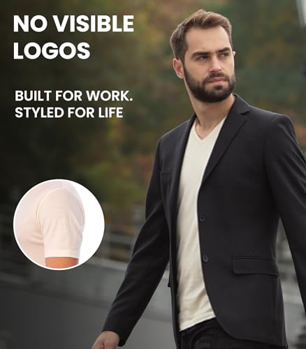 Merino.tech Merino Wool T-Shirt Mens - 100% Organic Merino Wool Undershirt Lightweight Base Layer